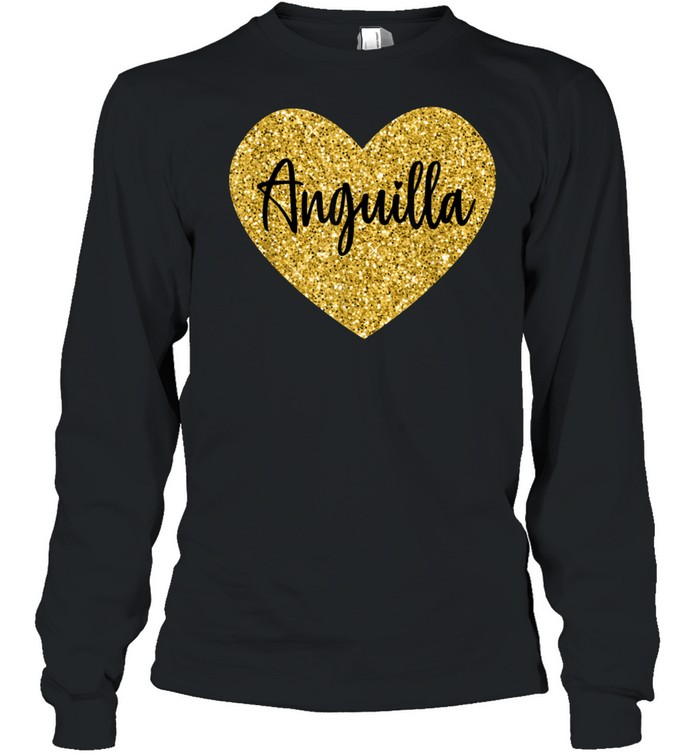 I Love Anguilla shirt Long Sleeved T-shirt
