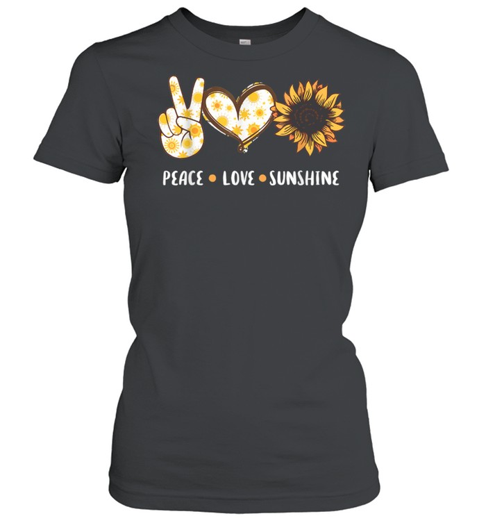Peace Love Sunshine , Sunflower Outfit shirt Classic Women's T-shirt