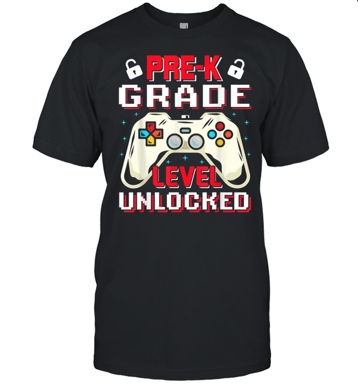 PreK Level Unlocked Video Gamer For Boy Girl shirt Classic Men's T-shirt