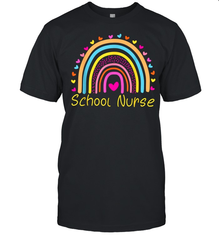 School Nurse Rainbow Nurse shirt Classic Men's T-shirt