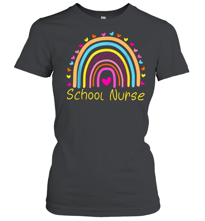School Nurse Rainbow Nurse shirt Classic Women's T-shirt