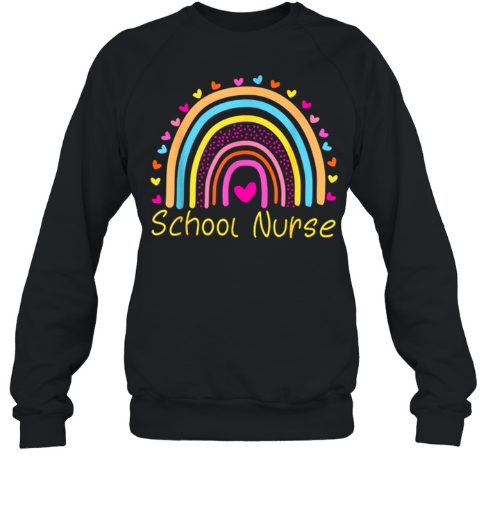 School Nurse Rainbow Nurse shirt Unisex Sweatshirt