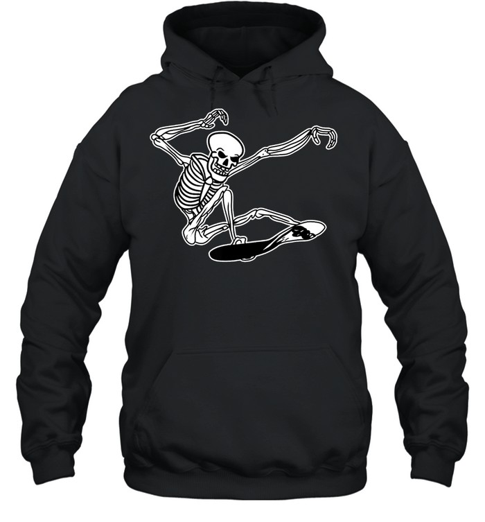 Skeleton Skateboarding Skater Halloween Bones shirt Unisex Hoodie