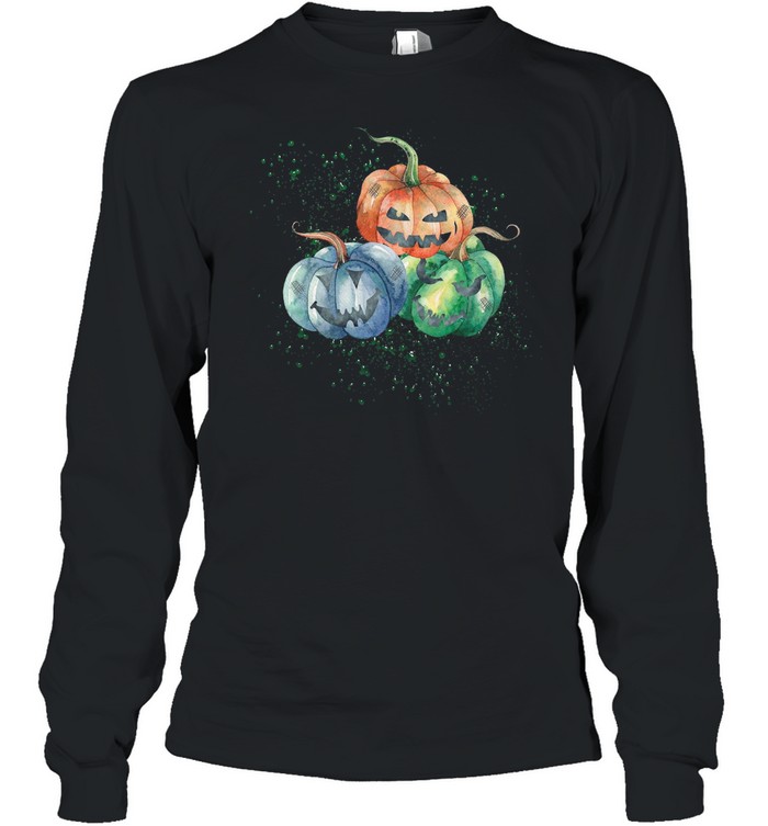 Spooky Pumpkins Halloween shirt Long Sleeved T-shirt