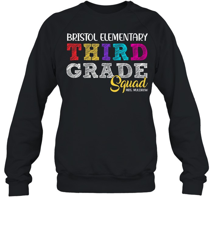Squad team teacher Third Grade Squad shirt Unisex Sweatshirt