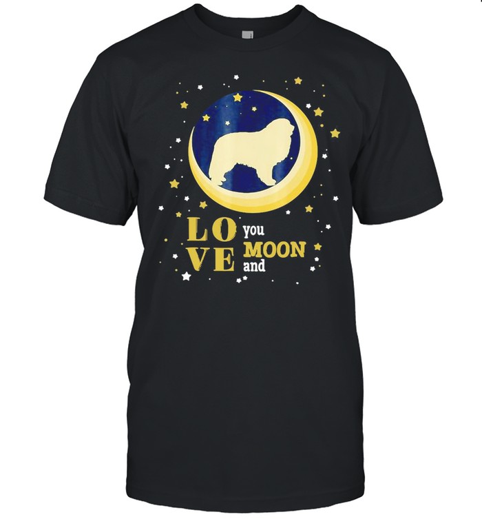 Great Pyrenees Dog Love You To The Moon And Back T-shirt Classic Men's T-shirt
