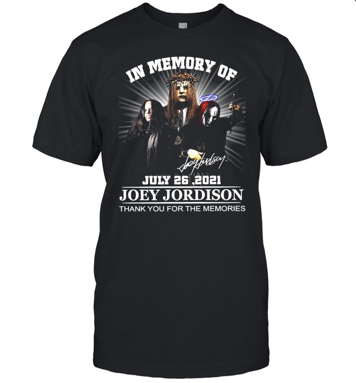 In Memory Of July 26 2021 Joey Jordison Thank You For The Memories T-shirt Classic Men's T-shirt