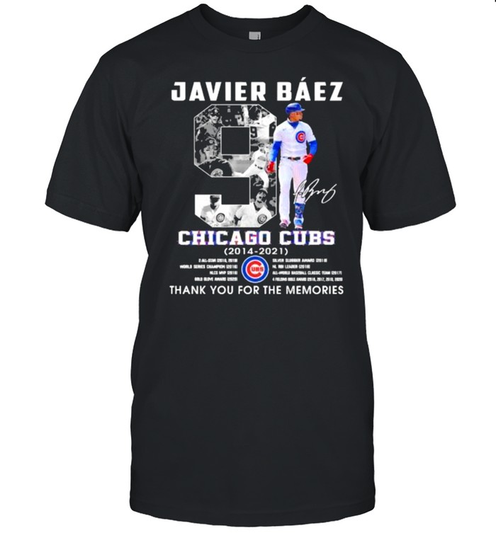 Javier Baez Chicago Cubs 2014 2021 signature shirt, hoodie