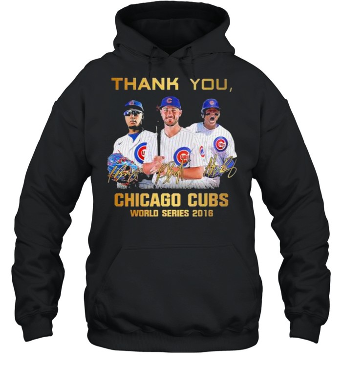 Thank you chicago cubs world series 2016 signature shirt - Kingteeshop