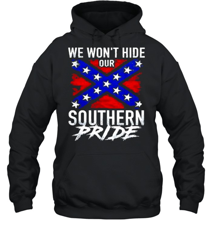 We wont hide our southern pride shirt Unisex Hoodie