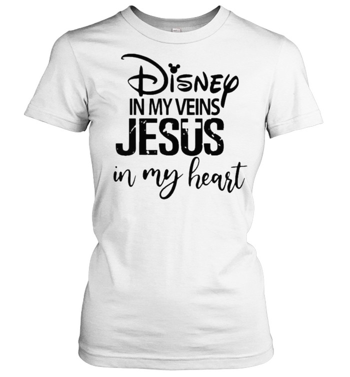 Disney Mickey Mouse In My Veins Jesus In My Heart Shirt, Disney Gifts For  Men - Wear Love, Share Beauty