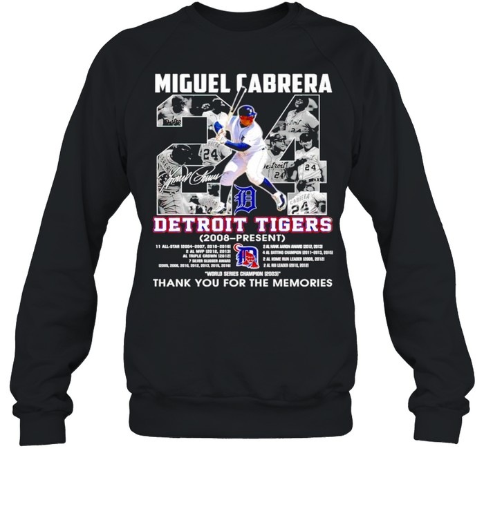 Official miguel Cabrera 24 Signatures Detroit Tigers Shirt, hoodie,  sweatshirt for men and women