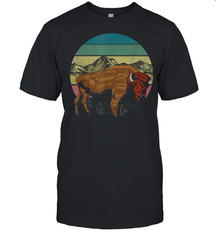 Vintage Buffalo Retro American Bison T- Classic Men's T-shirt