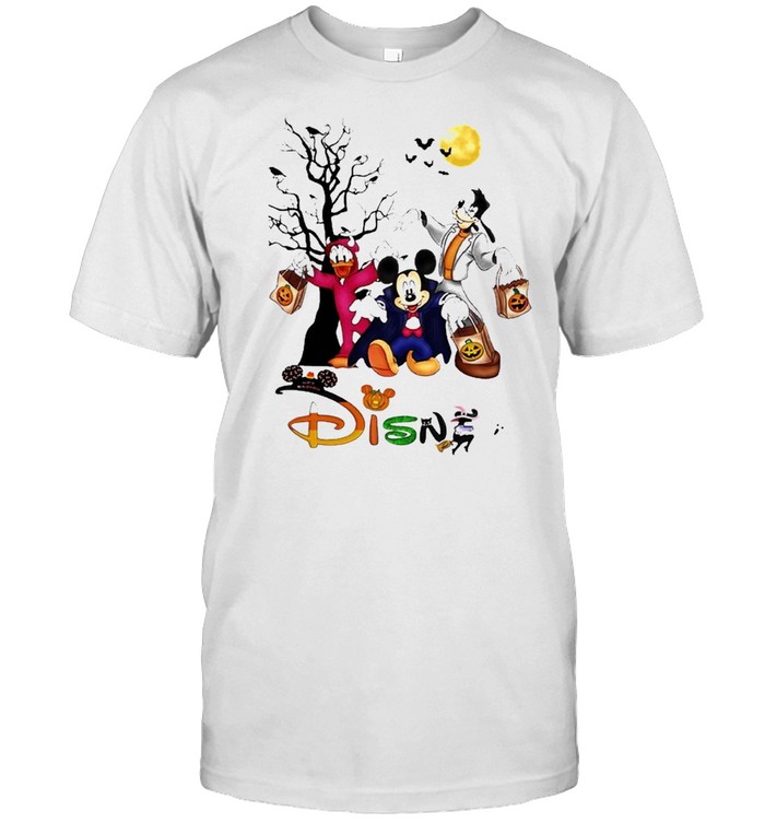 Mickey mouse and Duck and Goofy Disney Happy Halloween shirt Classic Men's T-shirt