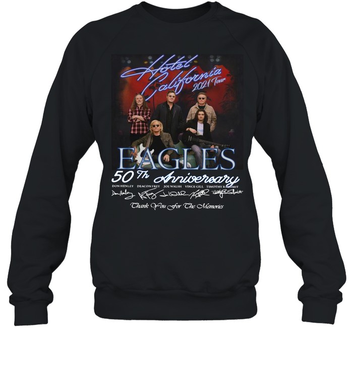 Eagles band Hotel California 2021 our 50th anniversary shirt