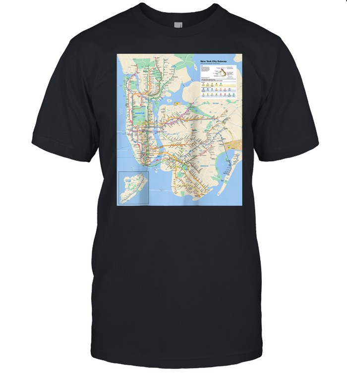 New York City subway map NYC USA shirt Classic Men's T-shirt