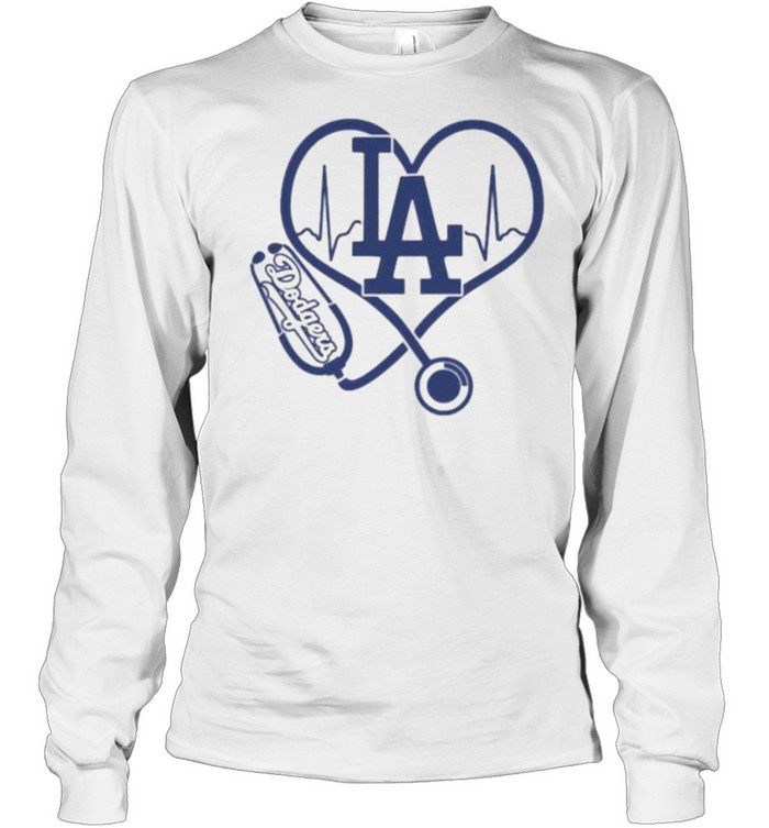 nurse LA Dodgers Heart Shirt - Kingteeshop