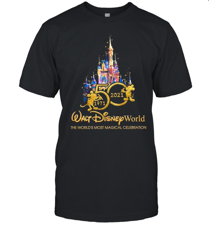 50 1971 2021 walt disney world the world’s most magical celebration shirt