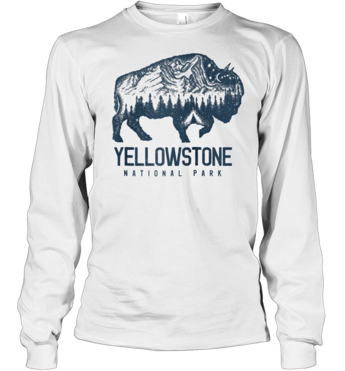 Yellowstone Park Vintage Buffalo Bison Tee - Kingteeshop
