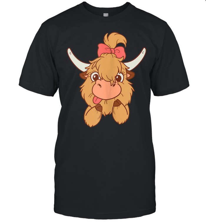 Highland Cow Cows Farmers shirt