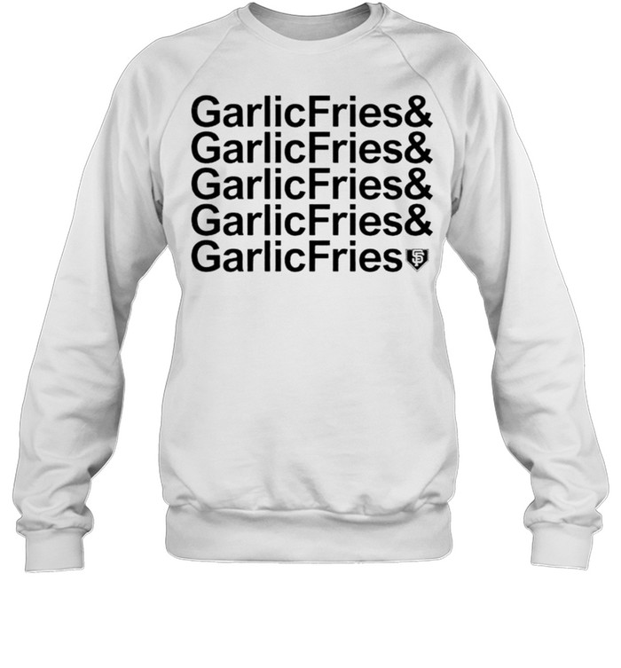 San Francisco Giants T-ShirtHere for the Garlic Fries! Classic T-Shirt for  Sale by CospeTunner