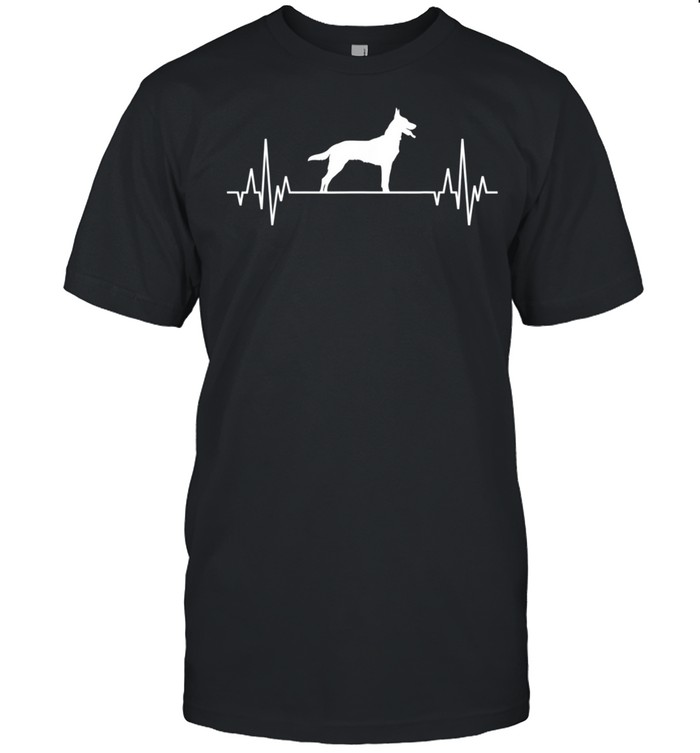 Belgian Malinois Heartbeat Dog shirt