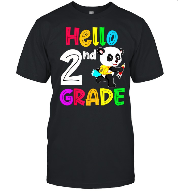 Back to School Hello 2nd Grade Teacher Student Cute shirt