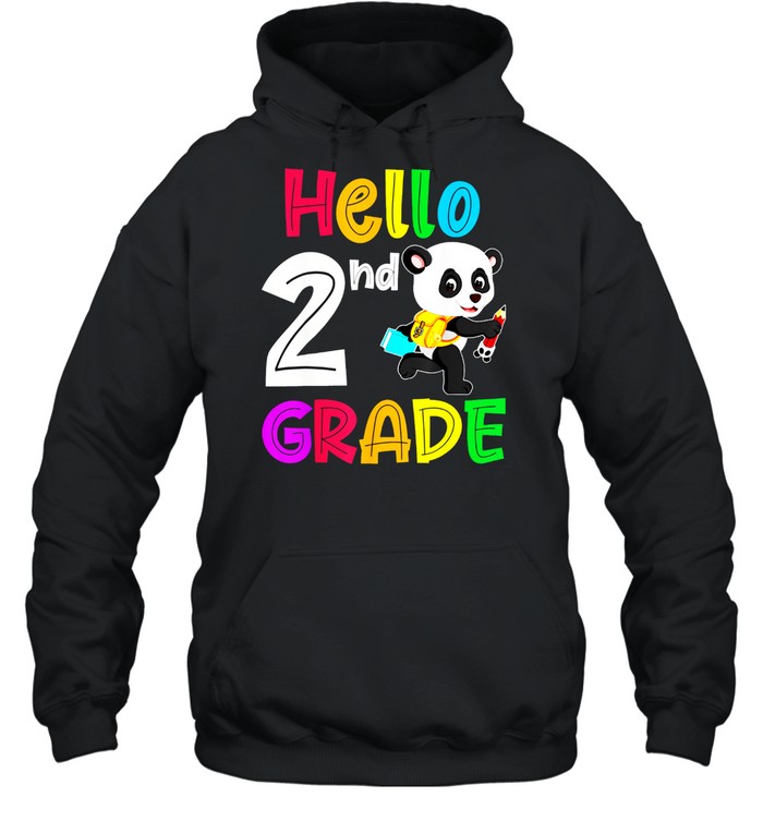 Back to School Hello 2nd Grade Teacher Student Cute shirt Unisex Hoodie