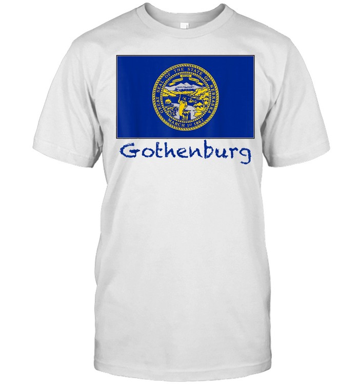 Gothenburg Nebraska USA Flag Souvenir shirt Classic Men's T-shirt