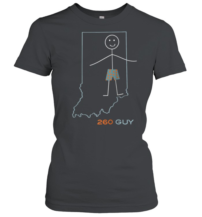 Mens 260 Area Code, IN Boys Indiana Souvenir shirt Classic Women's T-shirt