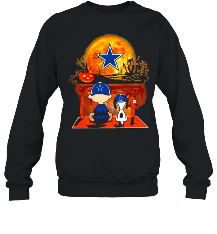 Charlie Brown And Snoopy Dallas Cowboys Pumpkin Halloween Shirt