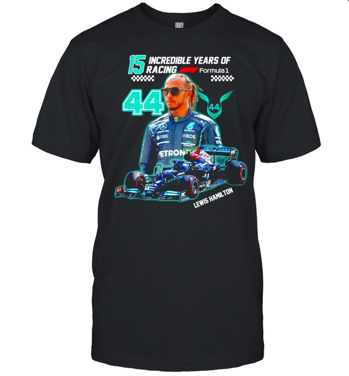 15 incredible years of racing Lewis Hamilton shirt Classic Men's T-shirt