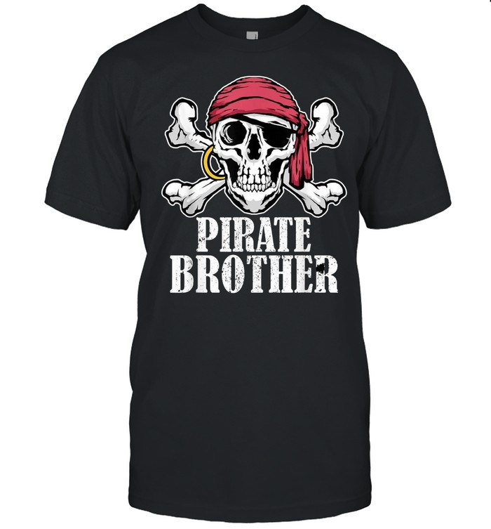The Vintage Pirate Baseball Heart with Skull Hat Tee Shirt