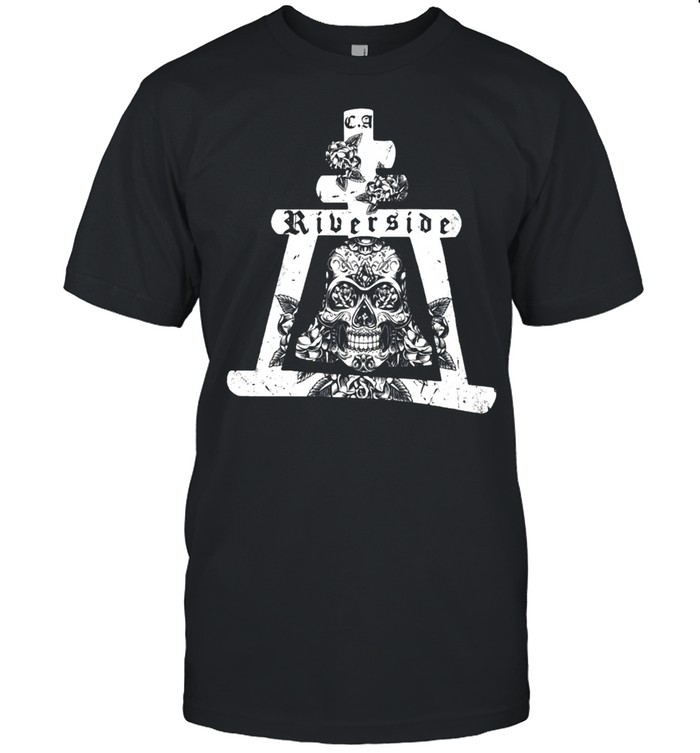 Riverside California Mission Bell Skull T-shirt Classic Men's T-shirt