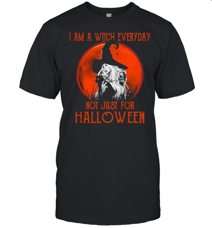 Black Cat I am a Witch everyday not just for Halloween shirt Classic Men's T-shirt