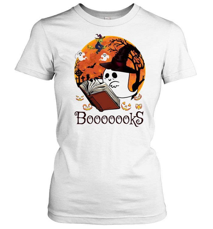 Booooooks read book halloween shirt Classic Women's T-shirt