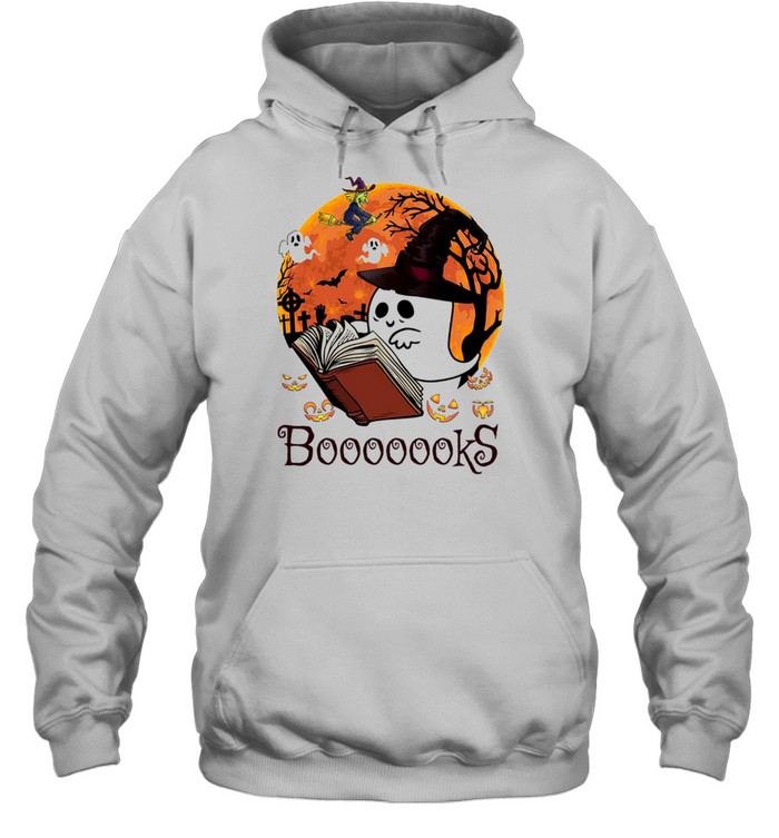 Booooooks read book halloween shirt Unisex Hoodie