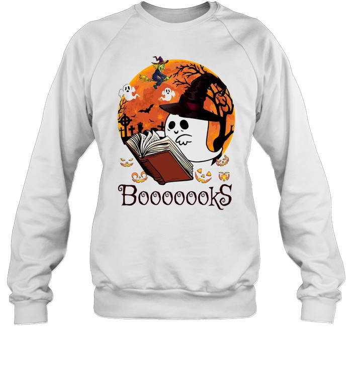Booooooks read book halloween shirt Unisex Sweatshirt