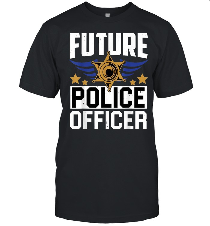 Future Police Officer Uniform Hat Pun shirt Classic Men's T-shirt