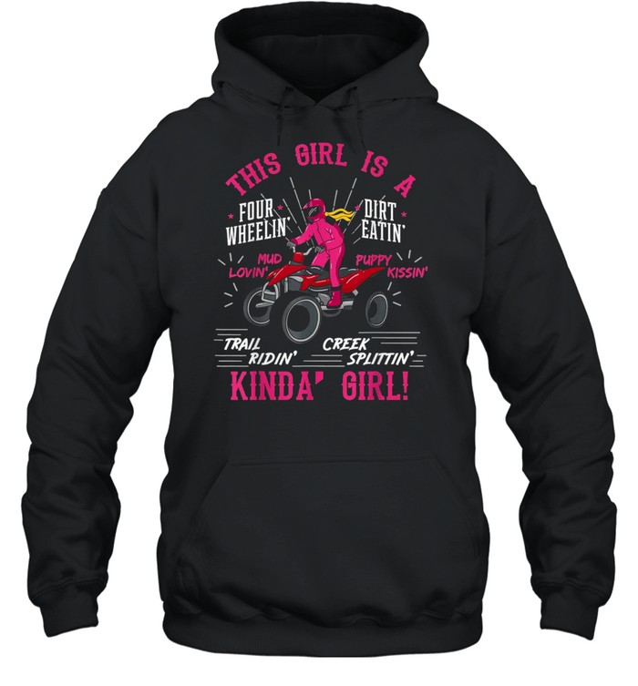 Girl OffRoad Racing FourWheeler 4×4 Wheel Quad Bike Racer shirt Unisex Hoodie