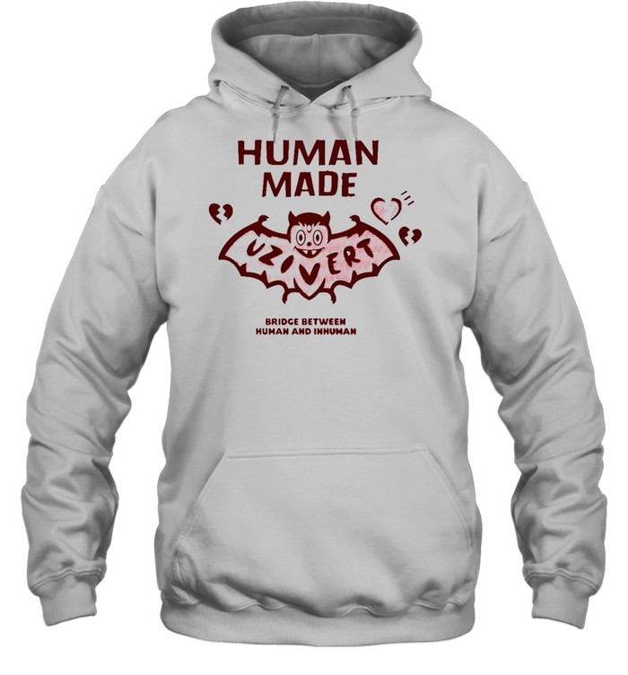 Human made bridge between human and inhuman shirt Unisex Hoodie