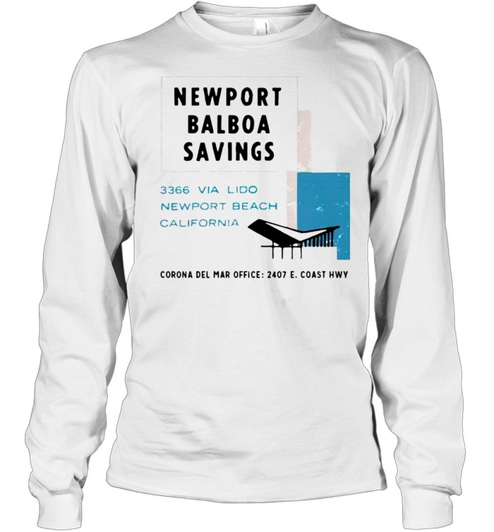Newport balboa savings Newport Beach shirt Long Sleeved T-shirt