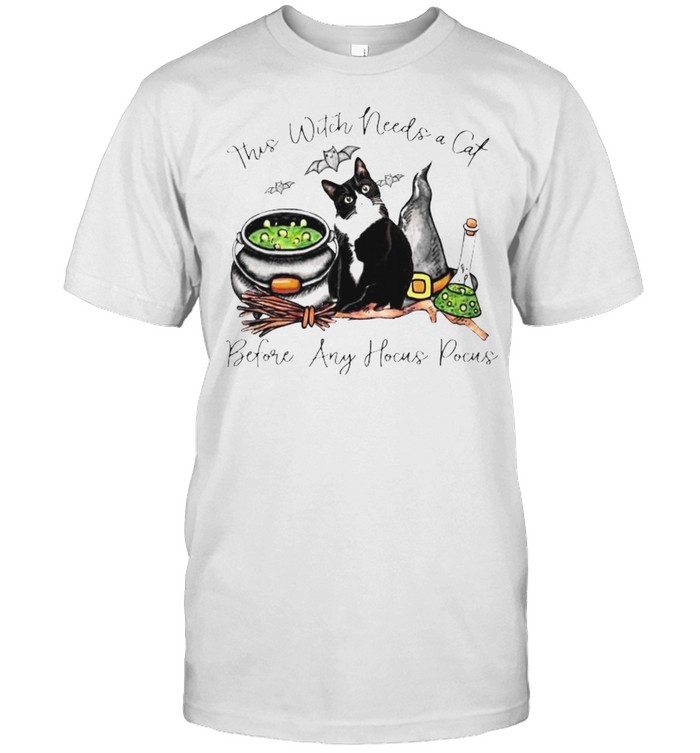 This witch needs a cat before any Hocus Pocus shirt Classic Men's T-shirt