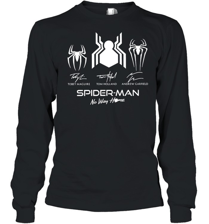 Spider Man No Way Home Signature T-shirt Long Sleeved T-shirt