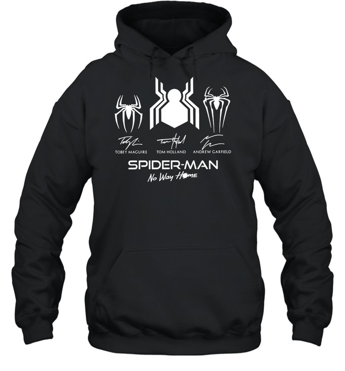 Spider Man No Way Home Signature T-shirt Unisex Hoodie