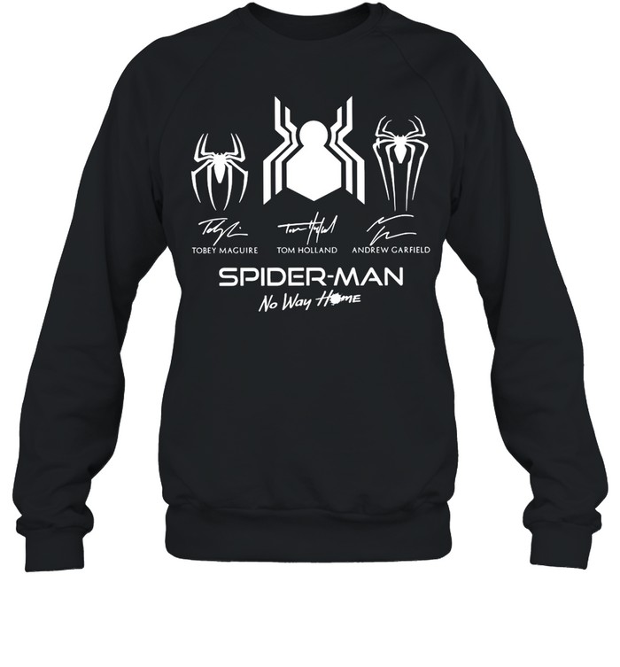 Spider Man No Way Home Signature T-shirt Unisex Sweatshirt