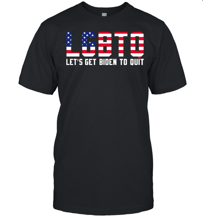 American Flag LGBTQ Let’s Biden To Quit Shirt
