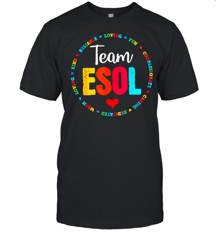 Back to school Teachers Crew Students Team ESOL Teacher shirt