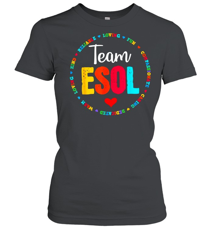 Back to school Teachers Crew Students Team ESOL Teacher shirt Classic Women's T-shirt