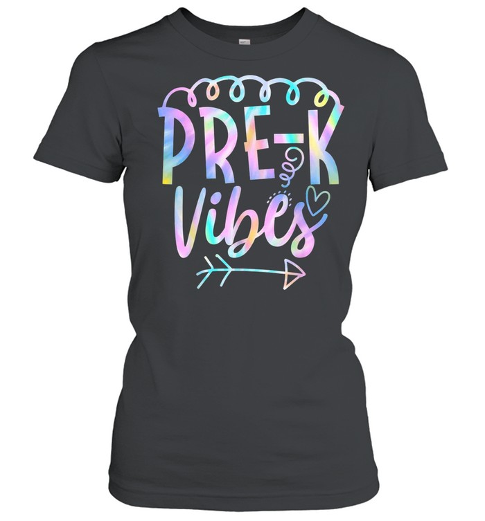 Prek Vibes Back To School Tie Dye Teacher Student shirt Classic Women's T-shirt